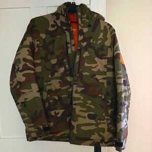 Mens L.L. Bean Camouflage Winter Jacket L reg
